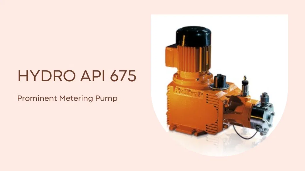 Hydro API Chemical Diaphragm Metering Prominent Dosing Pump